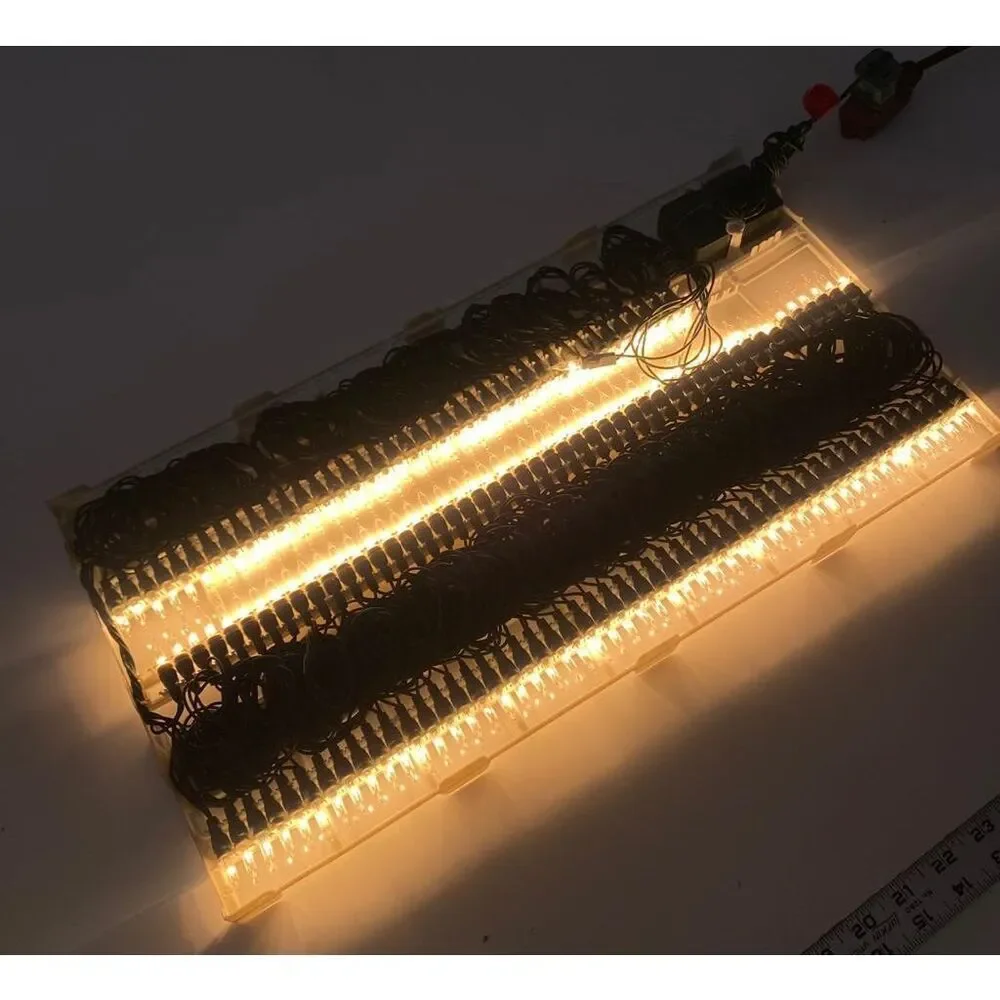 Vtg Joy Brite 6 Variable Function Chaser Christmas Lights 140 ct NOS 63ft CC0756
